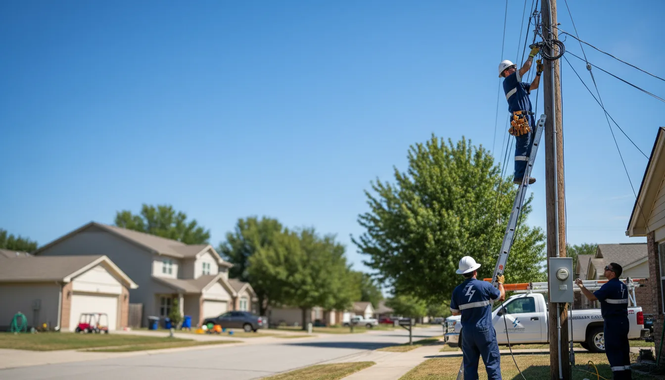 Residential electrician providing installation services in New Boston, IL